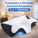 Travesseiro Cervical Ortopédico - 2 em 1 para Pescoço e Coluna